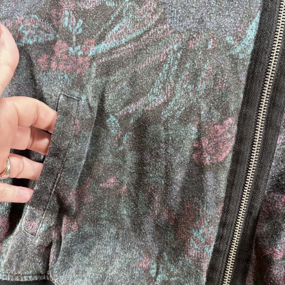 Vans‎ Floral Paisley Women's Bomber Jacket  Medium, Zip Front Long Sleeve - Picture 9 of 13